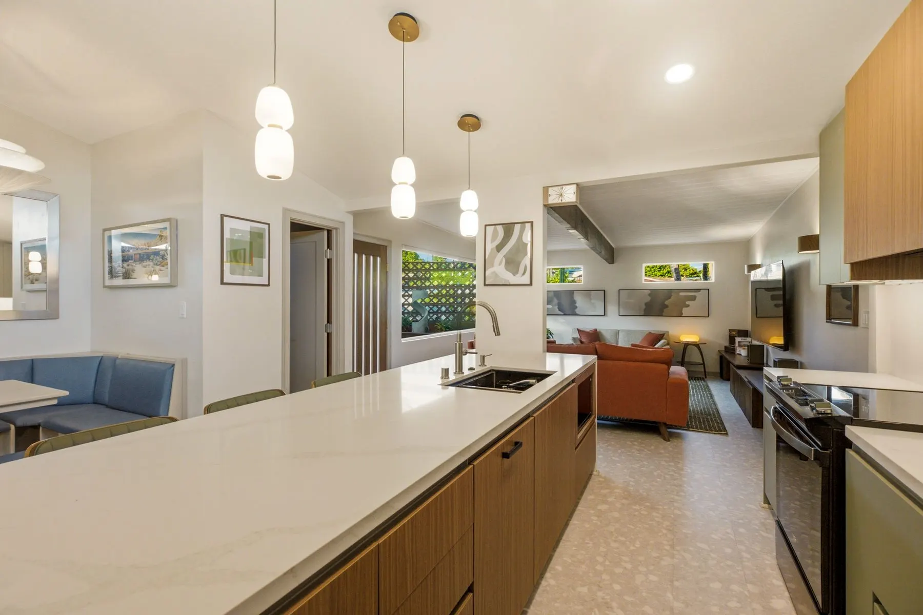 Bosch dishwasher built into the island
